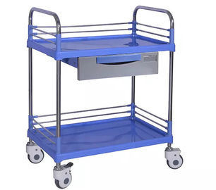 Habillage d'injection d'hôpital de chariot à instrument médical/chariot bleus à hôpital livraison de drogue