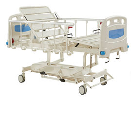 Fonctions manuelles du lit d'hôpital de longue durée durable cinq, lit hydraulique de soin infirmier de lit de soin