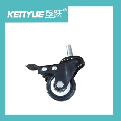 acheter Hôpital médical roulettes de 2 pouces noires avec le frein TPR spécial pour des accessoires d'hôpital fabrication en ligne
