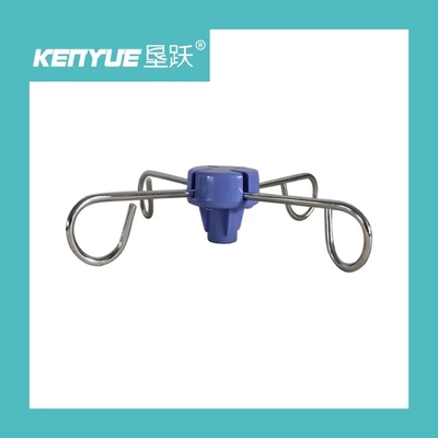 acheter Matière plastique en métal bleu et blanc de crochet de poteau d'infusion d'hôpital fabrication en ligne