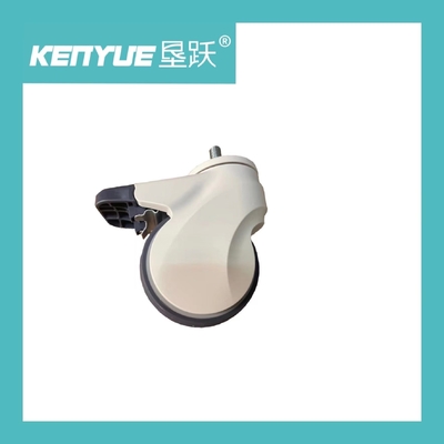 acheter 5 tige de fil de pouce 100mm adaptant l'ABS médical TPR de roues de roulette fabrication en ligne