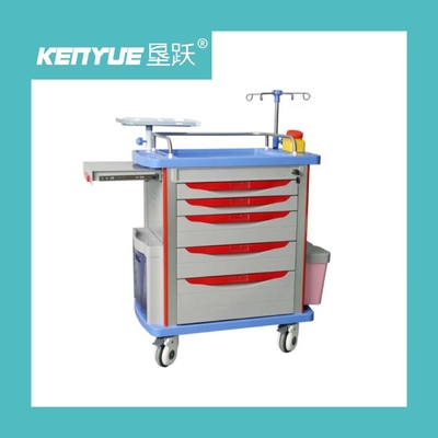 acheter Chariot en plastique de tiroir d'ABS luxueux de chariot à secours d'hôpital avec des roues fabrication en ligne