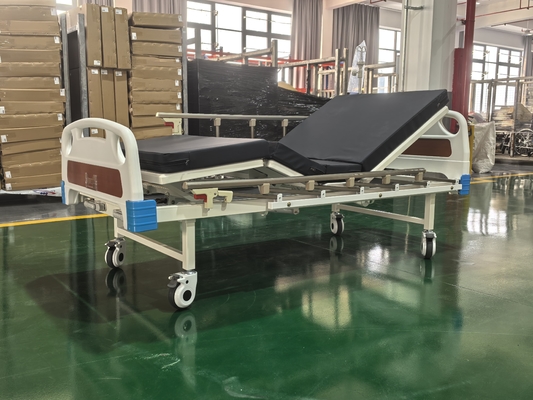acheter Lit d'hôpital manuel à deux fonctions avec cadre en acier laminé à froid fabrication en ligne