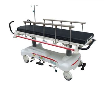 acheter Chariot de luxe de civière d'hôpital noir en acier démontable avec quatre roulettes fabrication en ligne