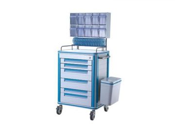 acheter Chariot médical de poussée d'anesthésie en plastique avec le cadre muet 630*470*1500mm d'alliage d'aluminium de roue fabrication en ligne