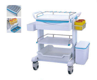 acheter Chariot mobile d'accident de roue d'ABS d'hôpital de chariot muet à médecine avec la boîte de médecine de poubelle fabrication en ligne
