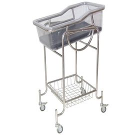 acheter Chariot silencieux en plastique de bébé d'hôpital de roues d'acier inoxydable de bassin d'ABS fabrication en ligne