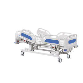acheter Lit d'hôpital manuel du lit trois patient détraqué avec les roulettes de verrouillage centrales luxueuses fabrication en ligne