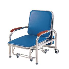 acheter Lit de la chaise d'Accompany d'acier inoxydable, sommeil pliable dans la chaise d'hôpital fabrication en ligne