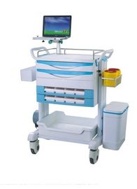 acheter Chariot médical à hôpital durable d'ABS pour l'urgence avec le chariot médical multifonctionnel de pièces facultatives fabrication en ligne
