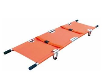 acheter Métal + ambulance pliante d'hôpital de secours de PVC de chariot orange à civière fabrication en ligne