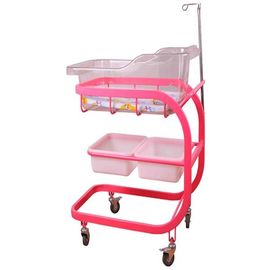 acheter Huche facile de berceau de bébé d'opération de roulette d'hôpital de bébé de huche de rose de berceau en plastique silencieux d'oscillation fabrication en ligne