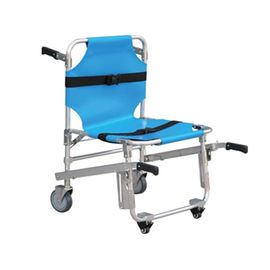acheter Chariot matériel bleu de civière d'hôpital d'acier inoxydable d'hôpital avec des roues fabrication en ligne