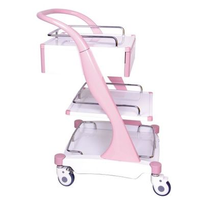 acheter Rose de vue d'alliage d'aluminium d'ABS trois couches de chariot à traitement hospitalier fabrication en ligne