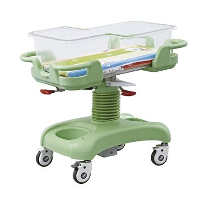 acheter Chariot diagonal à bébé d'hôpital de frein avec le bassin en plastique transparent fabrication en ligne