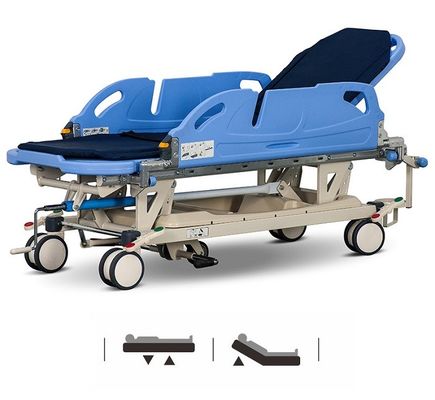 acheter Civière patiente centrale de transfert des roulettes 150mm de rails de côté de PatientTransfer CartRotating de secours fabrication en ligne