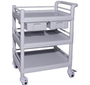 acheter Moulage par injection d'ABS soignant deux couches de 923mm d'hôpital de chariot à instrument fabrication en ligne