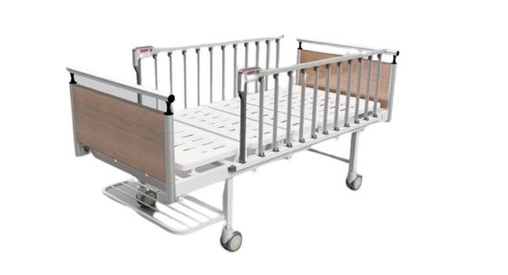 acheter Rails de côté en aluminium de roulettes luxueuses 490mm 2 lits manuels de soins de manivelles fabrication en ligne