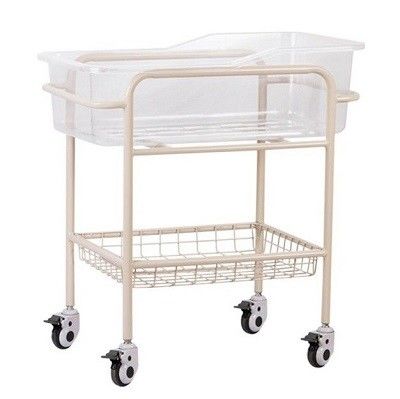 acheter Berceau de bébé d'hôpital d'ABS de cadre d'acier inoxydable avec l'étagère de stockage fabrication en ligne