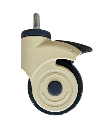acheter Roulettes médicales de plat de tige filetées par roulette médicale de roue de meubles de 3 pouces fabrication en ligne