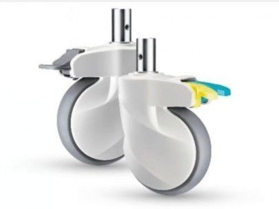acheter Nouvelle roulette médicale du diamètre 28 de plongeur de contrôle central de roue de roulette du lit 5inch avec le frein fabrication en ligne