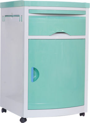 acheter Cabinet blanc de table de chevet d'ABS d'hôpital de 48X48X76cm avec des roulettes fabrication en ligne
