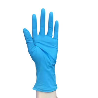 acheter Les gants jetables d'examen d'hôpital colorent les gants bleus de nitriles trois tailles fabrication en ligne