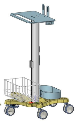 acheter Surveillance médicale mobile de chariot avec le matériel en aluminium blanc dans l'hôpital fabrication en ligne