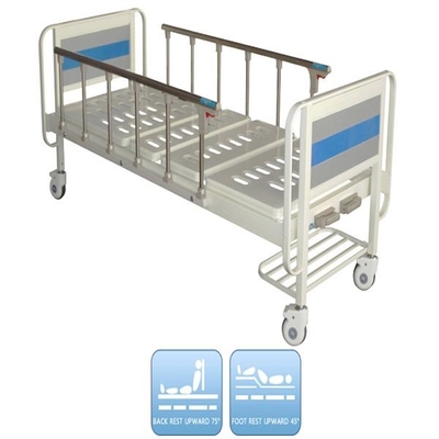 acheter Lit médical manuel bleu et blanc de deux fonctions pour la clinique fabrication en ligne