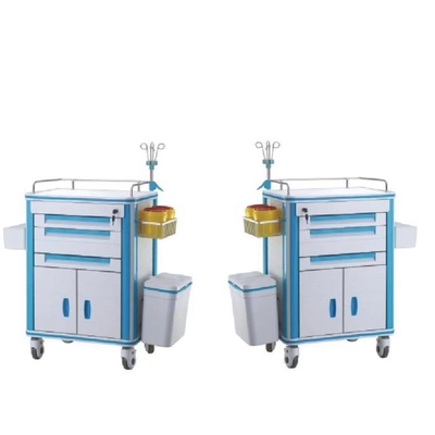 Anesthésie médicale d'accident de secours d'hôpital de chariot de chariot à la livraison de drogue
