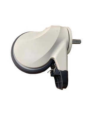 5 tige de fil de pouce 100mm adaptant l'ABS médical TPR de roues de roulette