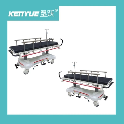 Chariot patient médical à civière d'hôpital de chariot à transfert d'alliage d'aluminium