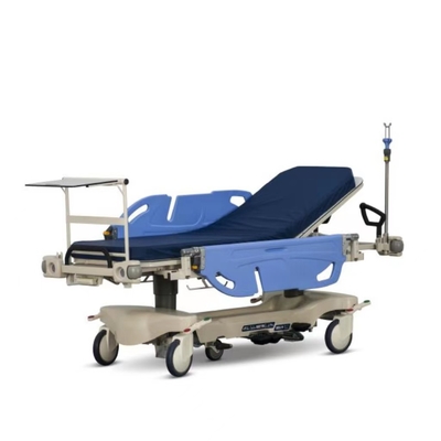 Voiture hydraulique spéciale d'ambulance d'hôpital avec de roues le bleu de couleur dedans