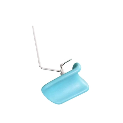 Repos de jambe de luxe vert d'acier inoxydable pour le lit de la livraison d'hôpital