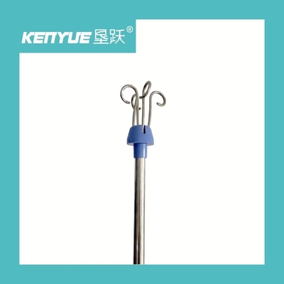 Acier inoxydable de support mobile bleu d'infusion avec des roues démontables