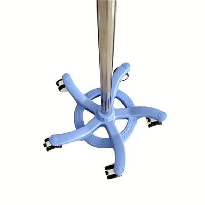 Acier inoxydable de support mobile bleu d'infusion avec des roues démontables
