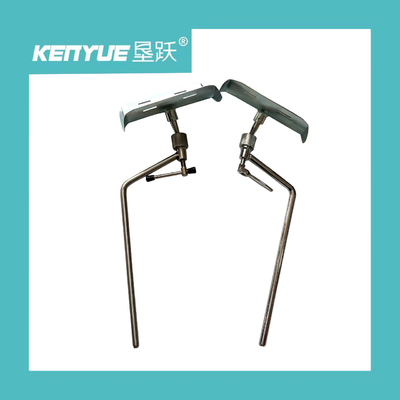 Matériel blanc argenté en métal de repos de jambe de fer médical pour le lit d'hôpital