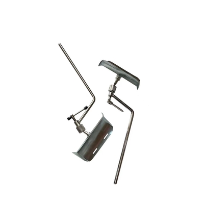 Matériel blanc argenté en métal de repos de jambe de fer médical pour le lit d'hôpital