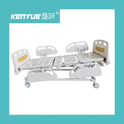 Lit d'hôpital réglable de soins médicaux de deux fonctions avec des déclencheurs