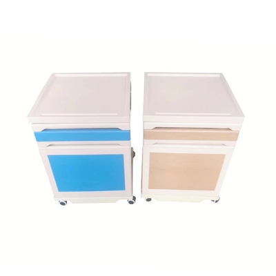 Hôpital en acier matériel de couleurs de la table de chevet de colonne d'ABS deux consacré