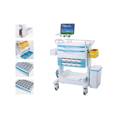 Chariot de la livraison de drogue de chariot à médecine d'urgence avec les pièces facultatives