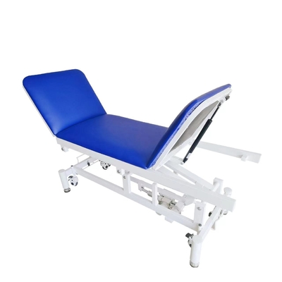 Le divan électrique d'examen d'acier au carbone enfoncent le bleu médical hydraulique