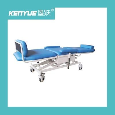 Hôpital électrique en acier bleu réglable de chaise de dialyse d'angle spécial