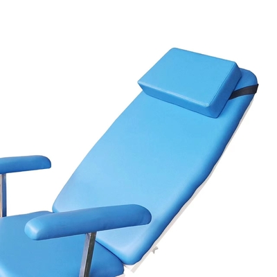 Hôpital électrique en acier bleu réglable de chaise de dialyse d'angle spécial