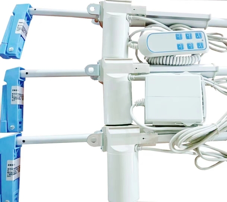 Système d'actionnement électrique du lit d'hôpital avec boîte de commande à commande manuelle
