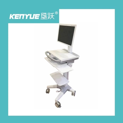 Ordinateur médical rv de meubles d'hôpital avec le blanc de quatre roues