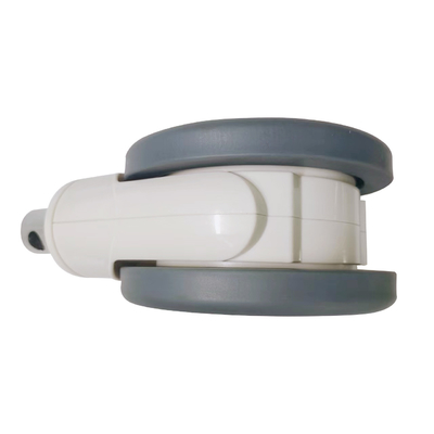 Roue de commande centrale de 6 pouces TPR+PP 32*50mm avec accessoires médicaux Roue blanche