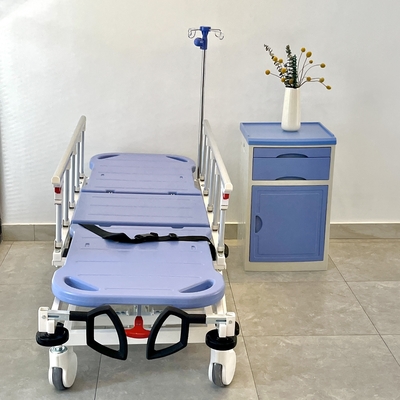 Bleu hydraulique de chariot à civière d'ambulance pour l'hôpital médical