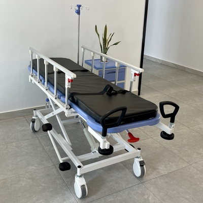 Bleu hydraulique de chariot à civière d'ambulance pour l'hôpital médical