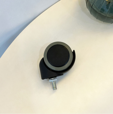 2 pouces Casters Hôpital Noir accessoires spéciaux en PU